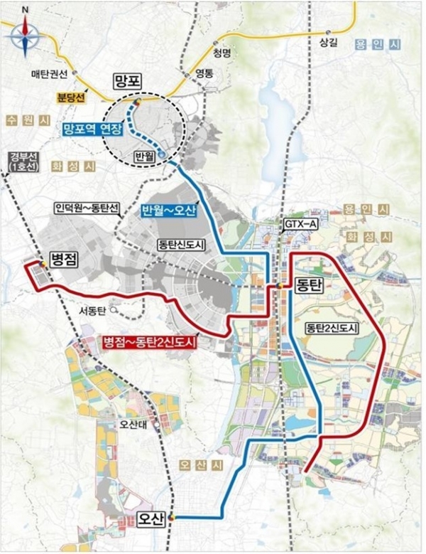 오산시는 ‘동탄도시철도’사업이 지난 31일 국토교통부로부터 기본계획을 승인받아 오산~동탄간 트램 건설이 본격적으로 추진될 전망이라고 1일 밝혔다.(사진=오산시)
