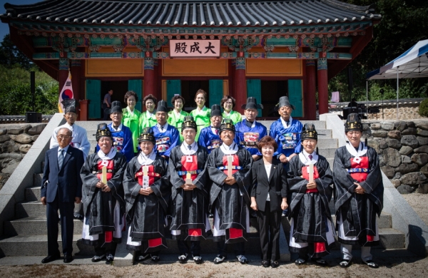 공부자 탄강 2573년을 맞은 9월 22일 오전 11시 연천향교가 공자 탄신일을 기념하는 석전대제 봉행식을 개최했다.(사진=연천군)