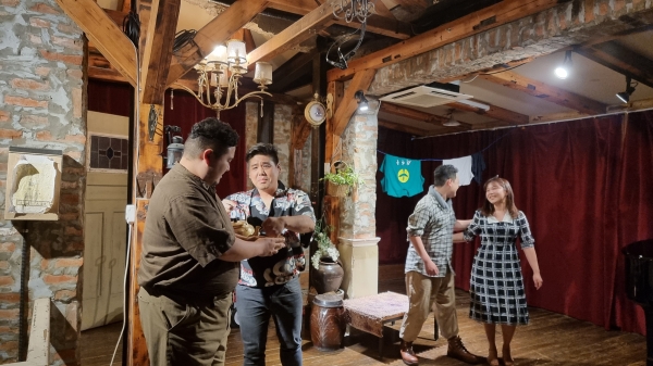‘살롱 오페라’ IPAC 사랑의 묘약을 4명의 주인공들이 공연을 펼치고 있다.(사진=이익돈기자)