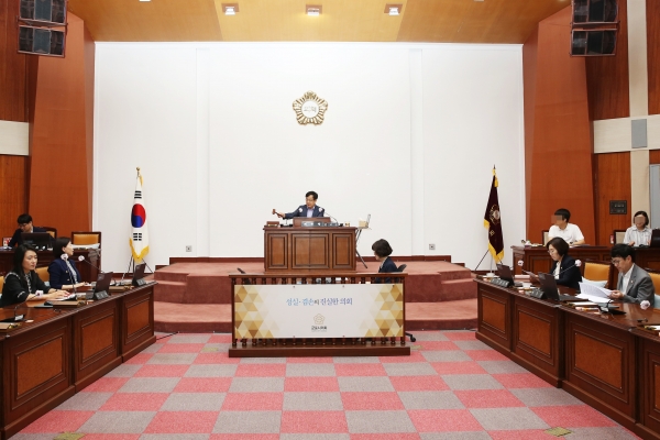 군포시의회는 8월 23일 제269회 임시회 의사일정 확정을 위한 의회운영위원회를 개최했다.
